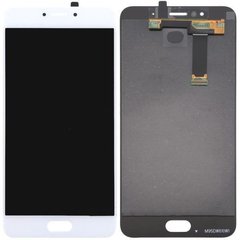 Дисплей (экран) Meizu MX6 (M685H) с тачскрином в сборе, белый