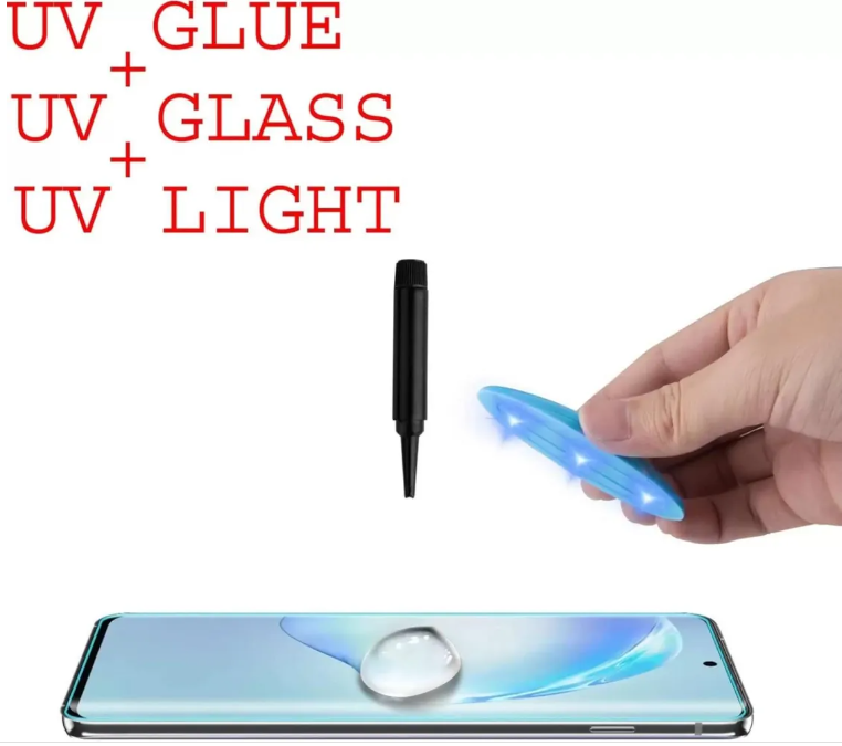 Защитное стекло для Huawei&nbsp;P30 Pro (VOG-L29, VOG-L09, VOG-L04, VOG-AL00, VOG-AL10, VOG-TL00) (0.3 мм, 2.5D), прозрачное Оригинал с ультрафиолетовым клеем и лампой