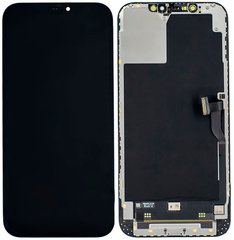 Дисплей (екран) Apple iPhone 12 Pro Max з тачскріном і рамкою в зборі (Original), чорний