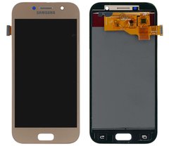 Дисплей (экран) Samsung A520F Galaxy A5 (2017) TFT с тачскрином, золотистый