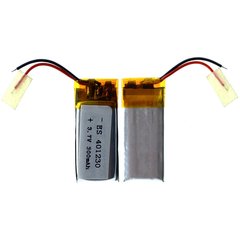 Универсальная аккумуляторная батарея (АКБ) 2pin, 4.0 X 12 X 30 мм (Аналог: 401230, 301240), 200 mAh