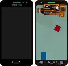 Дисплей (екран) Samsung A300F Galaxy A3, A300H, A300FU (2015) AMOLED з тачскріном в зборі ORIG, чорний
