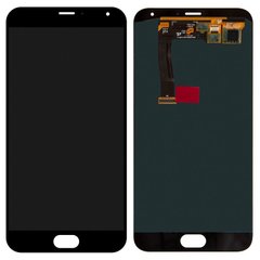 Дисплей (экран) Meizu MX5 (M575, M575M, M575H), MX5e, MX5e Lite с тачскрином в сборе, черный