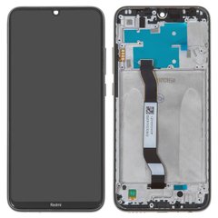 Дисплей Xiaomi Redmi Note 8 с тачскрином и рамкой, черный