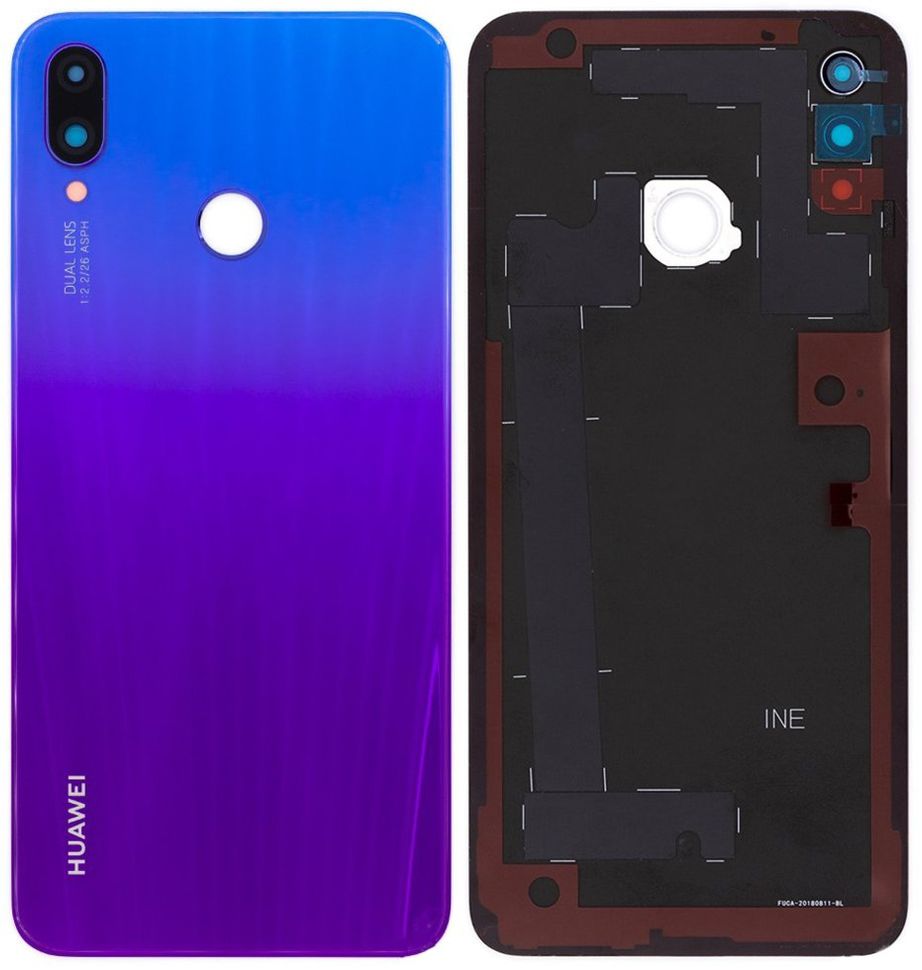 Задняя крышка Huawei P Smart Plus (INE-LX1) Nova 3i (2018), Nova 3 ORIG, фиолетовая (Iris Purple)