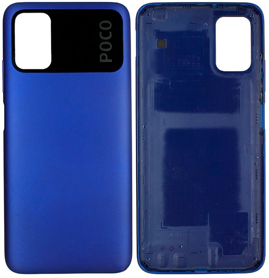 Задняя крышка Xiaomi Poco M3, синяя