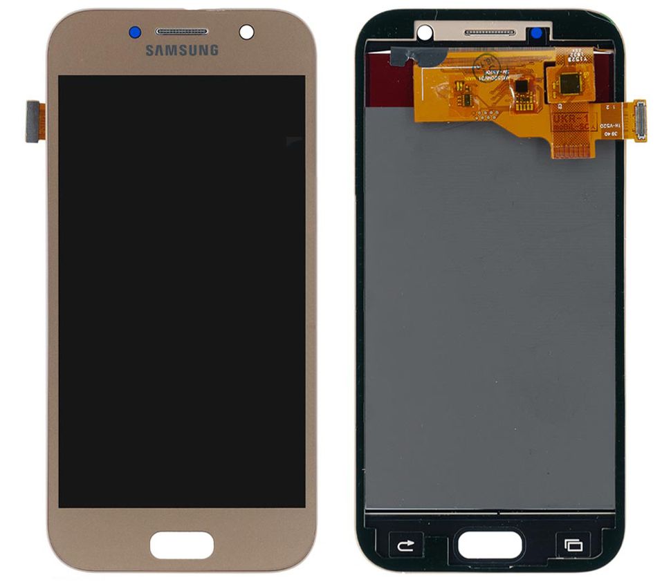 Дисплей (экран) Samsung A520F Galaxy A5 (2017) TFT с тачскрином, золотистый