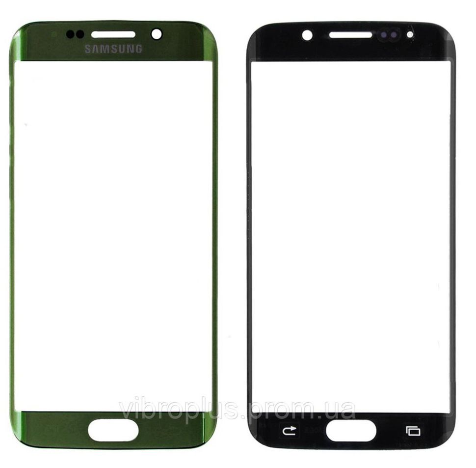 Стекло экрана (Glass) Samsung G925F Galaxy S6 Edge ORIG, зеленый