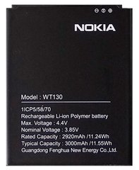 Батарея WT130 ; HQ510 аккумулятор для Nokia 1.3 ; Nokia 2.2 ; Nokia C2 Оригинал