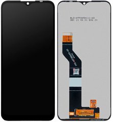 Дисплей (екран) Nokia 1.4 (TA-1322, TA-1323, TA-1329) з тачскріном в зборі, чорний