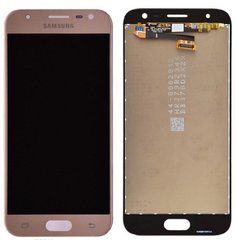 Дисплей (экран) Samsung J330F Galaxy J3 (2017) TFT (с регулируемой подсветкой) с тачскрином, золотистый