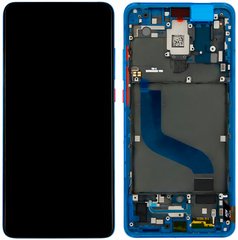 Дисплей (екран) Xiaomi Mi 9T, Mi 9T Pro, Redmi K20, Redmi K20 Pro AMOLED з тачскріном і рамкою в зборі ORIG, синій Glacier Blue