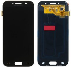 Дисплей (екран) Samsung A520F, A520K, A520S, A520L Galaxy A5 (2017) AMOLED з тачскріном в зборі ORIG, чорний