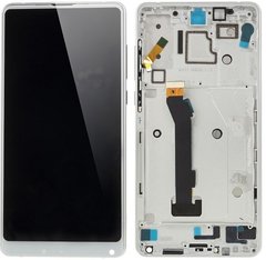 Дисплей Xiaomi Mi Mix 2S M1803D5XA с тачскрином и рамкой, белый