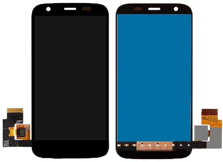 Дисплей (екран) Motorola XT1032 Moto G, XT1033, XT1036 з тачскріном в зборі, чорний