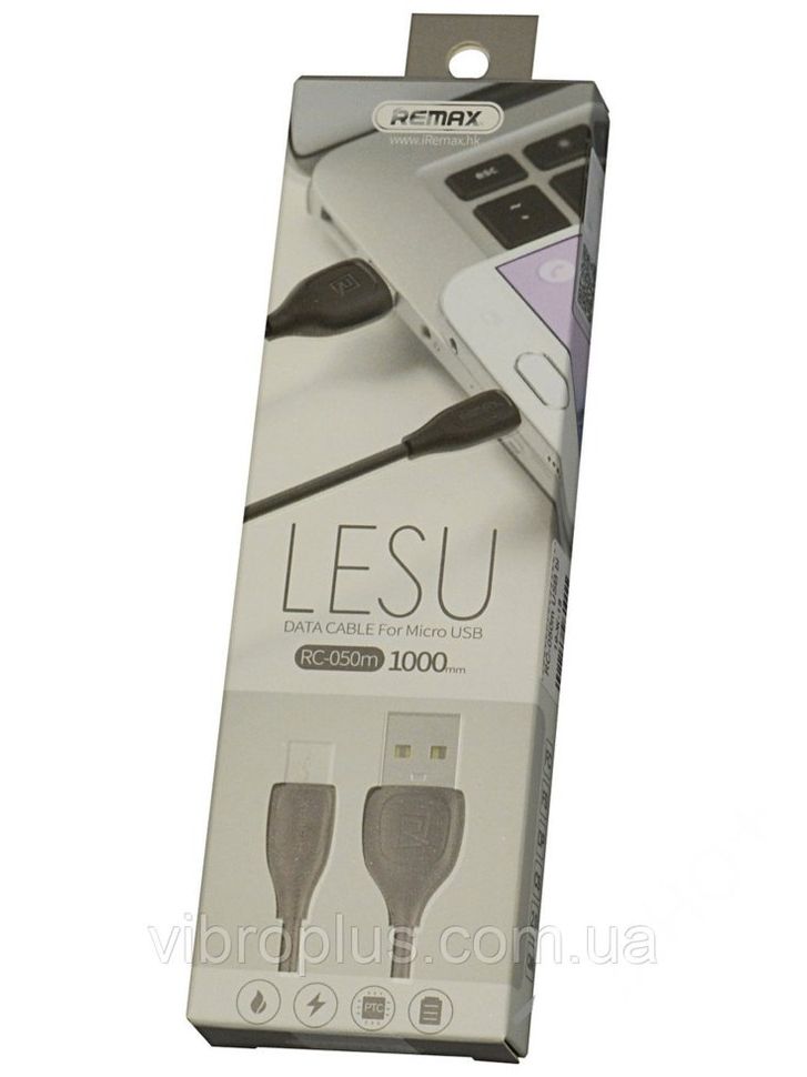 USB-кабель Remax RC-050m micro USB, чорний