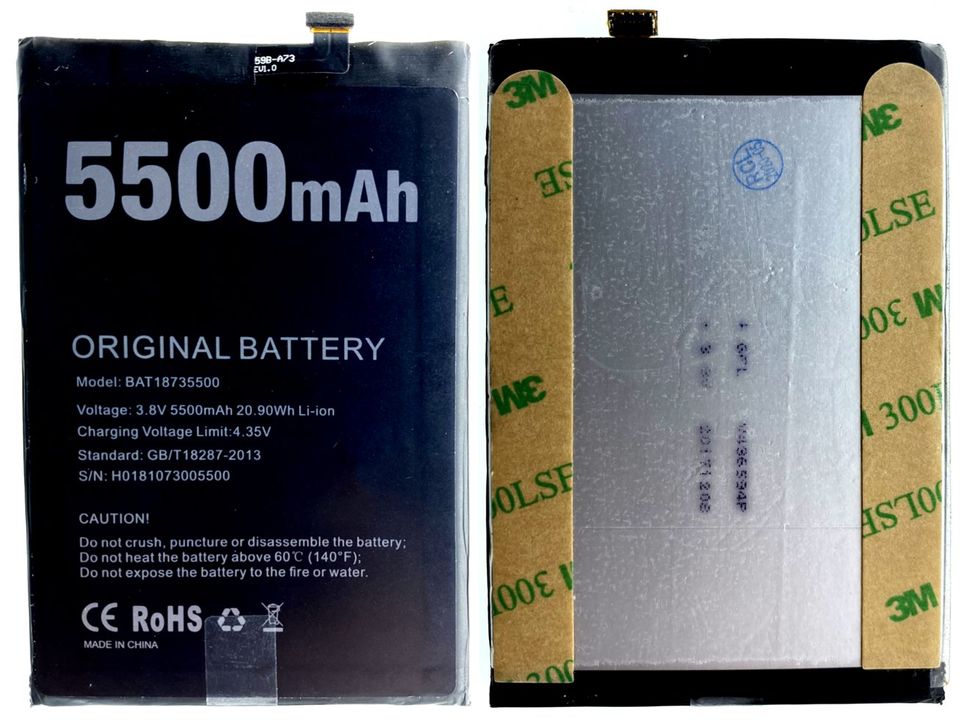 Акумуляторна батарея (АКБ) Doogee BAT18735500 для BL5500 Lite, 5500 mAh