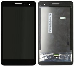 Дисплей (экран) 7” Huawei MediaPad T1-701U с тачскрином и рамкой в сборе, черный