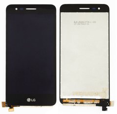 Дисплей (экран) LG X230 K4 (2017) ORIG с тачскрином в сборе, черный
