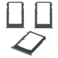 Лоток для Xiaomi Mi 8 (Mi8) держатель (слот) для двох SIM-карт, чорний