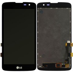 Дисплей (экран) LG X210 K7, X210DS с тачскрином в сборе, черный