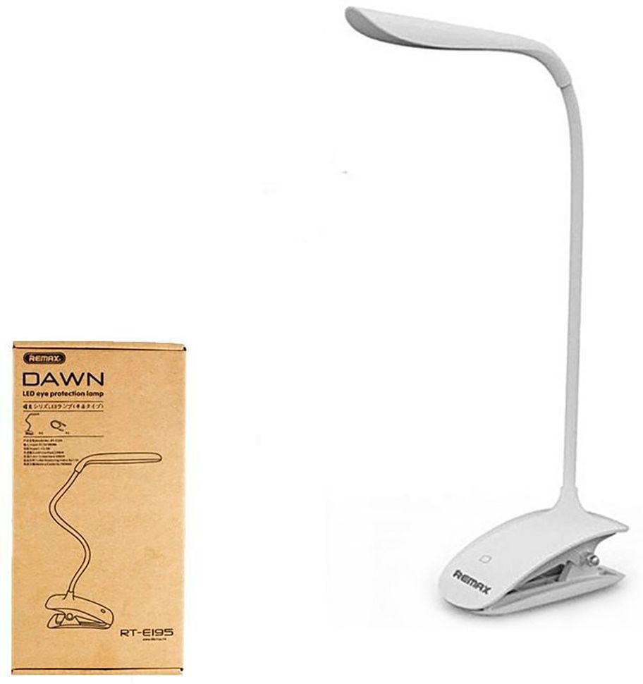 Лампа настольная на гофре, Remax RT-E195 Dawn LED, белый