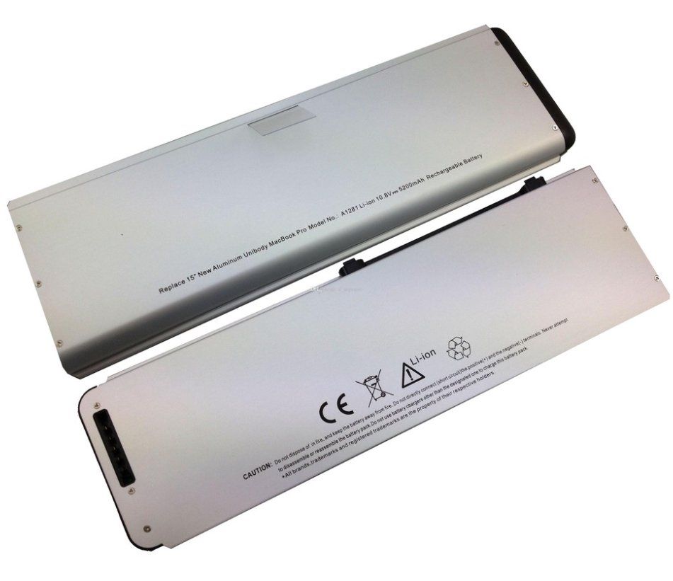 Аккумуляторная батарея (АКБ) для Apple A1281, A1286 (2008), MB470, MB471, MB772, 10.8V, 45Wh, белая