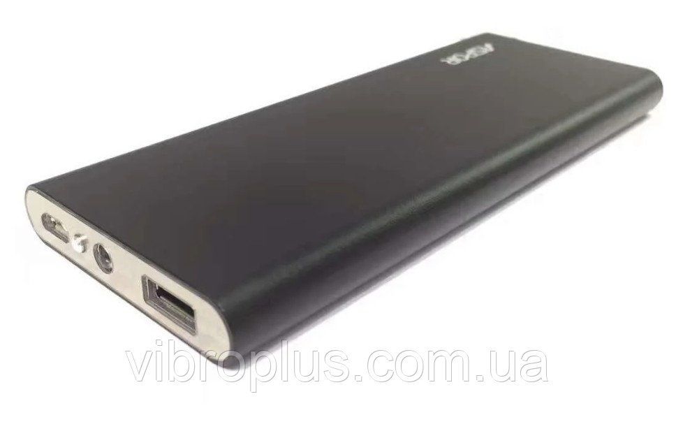 Power Bank Avantis Metal Slim A383 (10000 mAh) черный, внешний аккумулятор