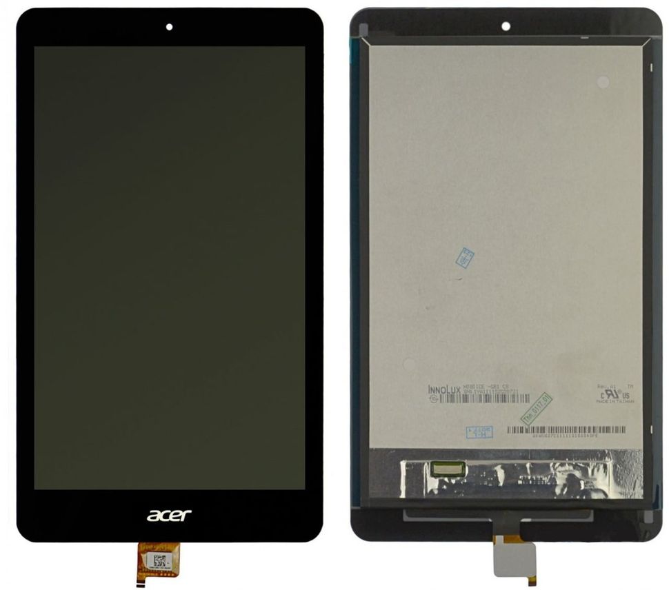 Дисплей (екран) Acer B1-820 Iconia One з тачскріном в зборі ORIG, чорний