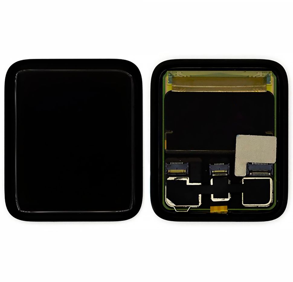 Дисплей (экран) для смарт часов Apple Watch Series 3 42mm LTE version с тачскрином в сборе, черный