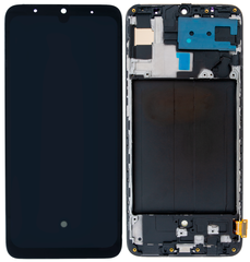 Дисплей Samsung A705F Galaxy A70, SM-A705FN OLED с тачскрином и рамкой, черный