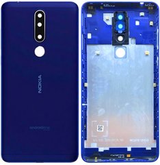 Задняя крышка Nokia 3.1 Plus Dual Sim (TA-1104, TA-1113, TA-1115, TA-1117, TA-1118, TA-1124, TA-1125), синяя