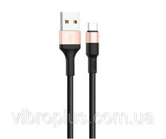 USB-кабель Hoco X26 Xpress Charging Type-C, чорно-золотий