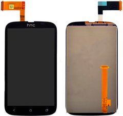 Дисплей (экран) HTC T328w Desire V с тачскрином в сборе, черный
