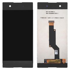 Дисплей (экран) Sony G3412 Xperia XA1 Plus Dual с тачскрином в сборе, черный