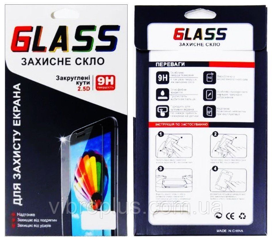 Универсальное защитное стекло 4.7", (0.3х64х132 mm) с олеофобным покрытием, прозрачный