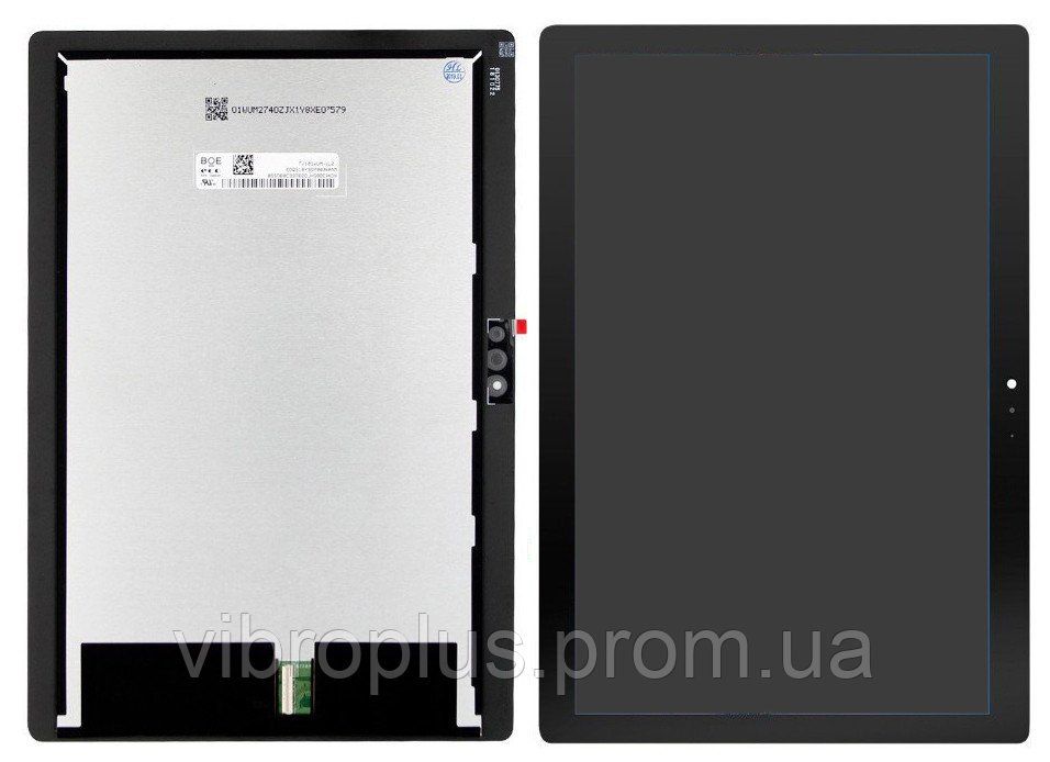 Дисплей (екран) 10.1" Lenovo Tab M10 TB-X605L LTE, TB-X605F Wi-Fi, TB-X605M (p/n: TV101WUM-LL2 / LL3) 237x163x4 мм. з тачскріном в зборі, чорний
