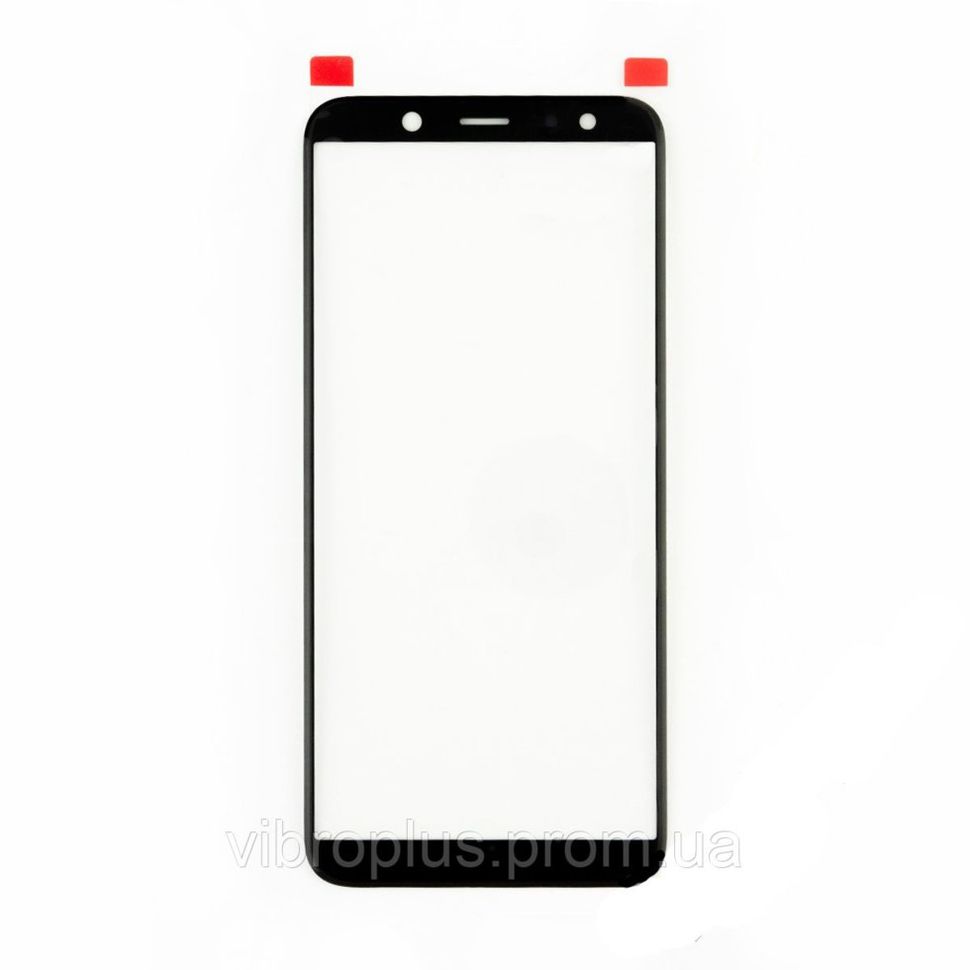 Стекло экрана (Glass) Samsung A600F Galaxy A6 (2018), черный