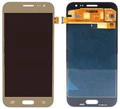 Дисплей (экран) Samsung J200F Galaxy J2, J200G, J200H, J200Y PLS TFT с тачскрином в сборе, золотистый