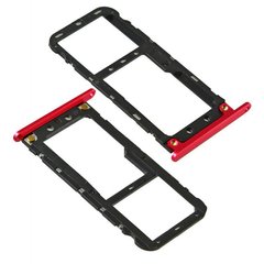 Лоток для Xiaomi Mi A1 (MiA1), Mi 5x (Mi5x) держатель (слот) для SIM-карты и карты памяти, красный