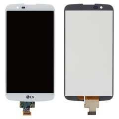 Дисплей (екран) LG K410 K10 Dual Sim, K420N, K430DS (без мікросхеми) з тачскріном в зборі, білий
