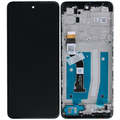 Дисплей Motorola XT2133-2 Moto G60s з тачскріном і рамкою, чорний