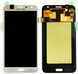 Дисплей (экран) Samsung J701F, J701DS, J701M J7 Neo AMOLED с тачскрином в сборе ORIG, золотистый