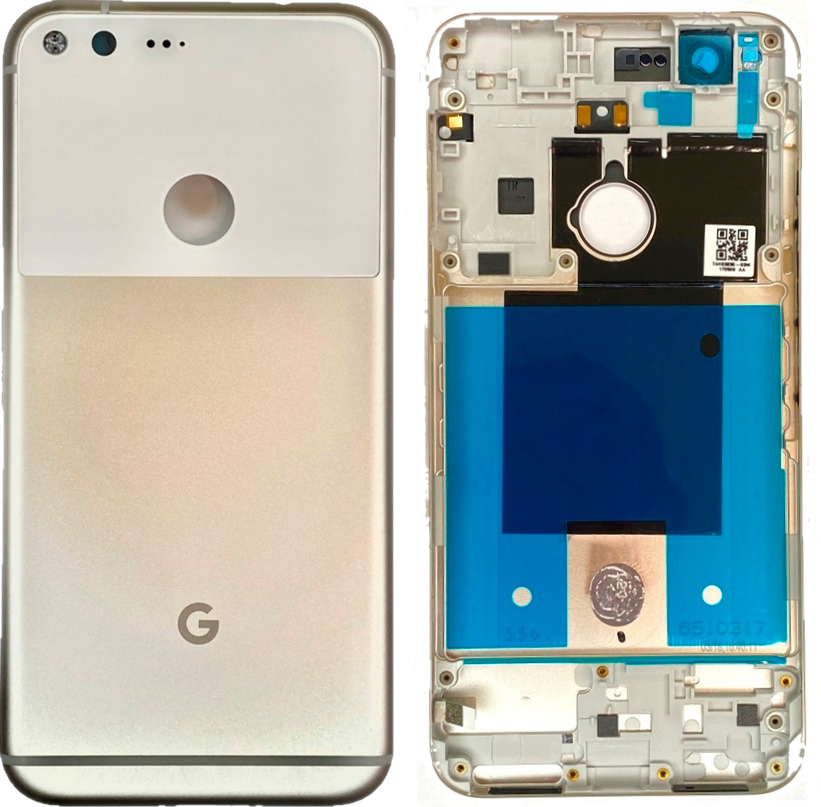 Задня кришка Google Pixel XL, срібляста, Very Silver