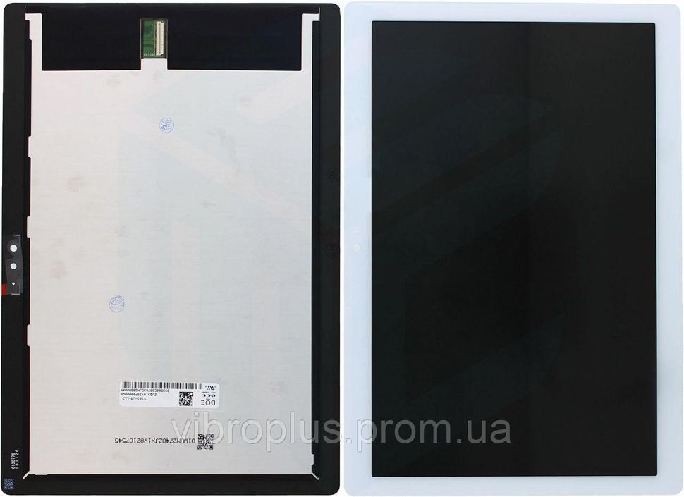 Дисплей (екран) 10.1" Lenovo Tab M10 TB-X605L LTE, TB-X605F Wi-Fi, TB-X605M (p/n: TV101WUM-LL2 / LL3) 237x162 мм. з тачскріном в зборі, білий
