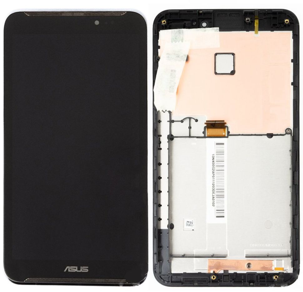Дисплей (экран) 6" Asus ME560CG FonePad Note FHD 6 с тачскрином и рамкой в сборе, черный