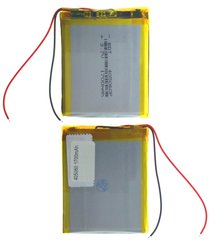 Универсальная аккумуляторная батарея (АКБ) 2pin, 4.0 X 50 X 60 мм (405060), 1700 mAh