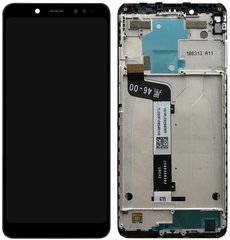 Дисплей (экран) Xiaomi Redmi Note 5 Pro, Redmi Note 5 с тачскрином и рамкой в сборе, черный