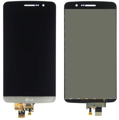 Дисплей (екран) LG X190 Ray Dual Sim з тачскріном в зборі, сріблястий