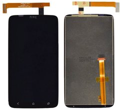 Дисплей (экран) HTC S720e One X, X325 One XL (G23) с тачскрином в сборе, черный